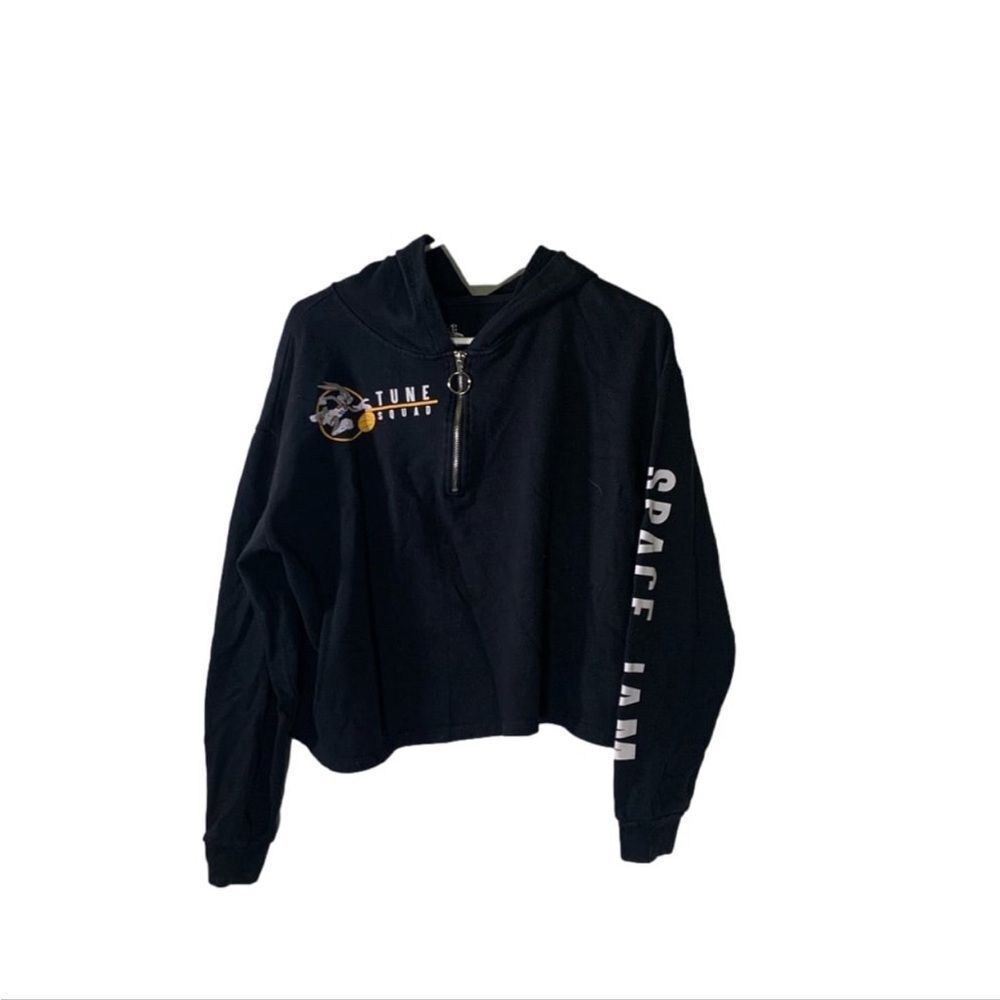 Space Jam XL‎ Black Cropped Hoodie
